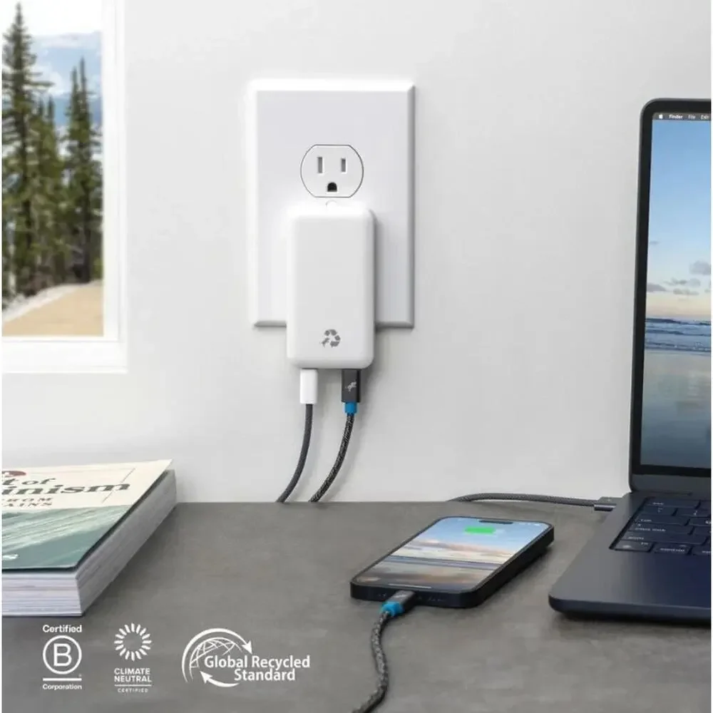 Nimble 2C Ultra Slim Power Adapter PD65W White